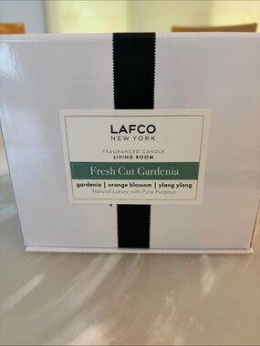 Lafco Fresh Cut Gardenia Candle - White & Green